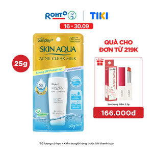 Sữa chống nắng dưỡng trắng da mặt Sunplay Skin Aqua Acne Clear