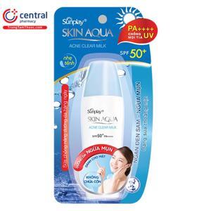 Sữa chống nắng ngừa mụn Sunplay Skin Aqua Acne Clear Milk 25g