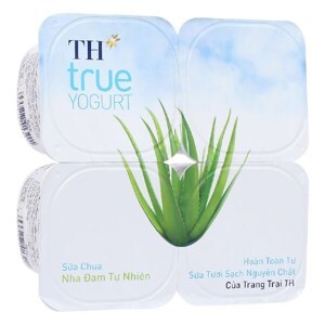 Sữa chua ăn TH True Milk nha đam 100g (Lốc 4)