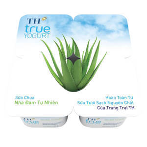 Sữa chua ăn TH True Milk nha đam 100g (Lốc 4)