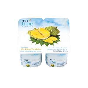 Sữa chua ăn TH True Yogurt sầu riêng (Lốc 4)