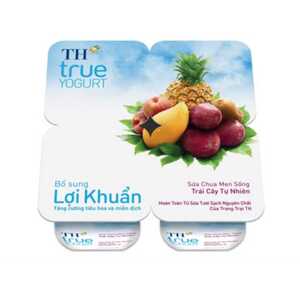 Sữa chua ăn TH True Yogurt trái cây (Lốc 4)