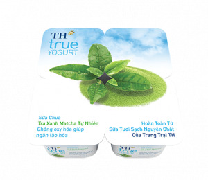 Sữa chua ăn TH True Yogurt trà xanh matcha (Lốc 4)