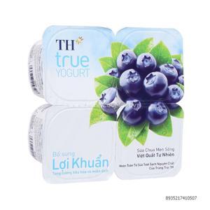 Sữa chua ăn TH True Yogurt việt quất 100g