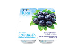 Sữa chua ăn TH True Yogurt việt quất (Lốc 4)