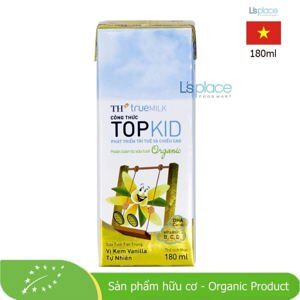 Sữa chua ăn thanh trùng TH True Yogurt công thức Topkid Hương Vanilla
