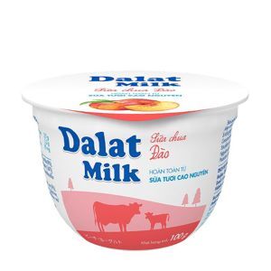 Sữa chua DaLat milk đào 100g