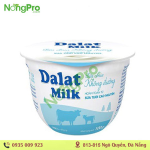 Sữa chua DaLat milk không đường 100g