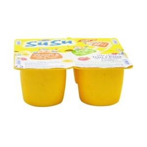Sữa chua cho trẻ em vị dâu chuối SuSu Vinamilk lốc 4 hộp x 80g