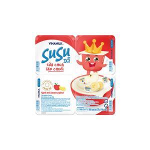 Sữa chua susu táo chuối 4 hũ 1 vỉ