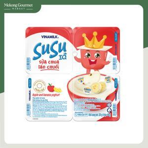 Sữa chua susu táo chuối 4 hũ 1 vỉ