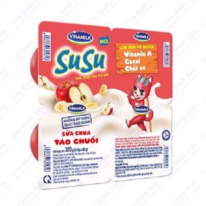 Sữa chua susu táo chuối 4 hũ 1 vỉ