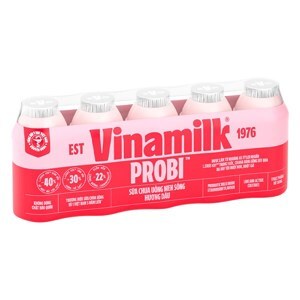 Sữa chua uống men sống Probi Vinamilk lốc 5 chai x 65ml