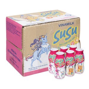 Sữa chua uống Susu hương dâu 80ml - thùng 48 chai