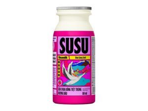 Sữa chua uống Susu hương dâu 80ml - thùng 48 chai
