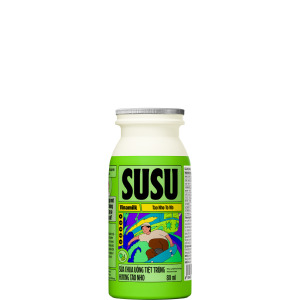 Sữa chua uống Susu hương táo nho - thùng 48 chai 80ml