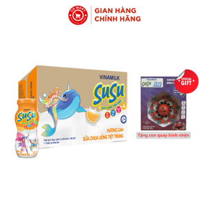 Sữa chua uống Susu IQ hương cam 80ml - thùng 48 chai