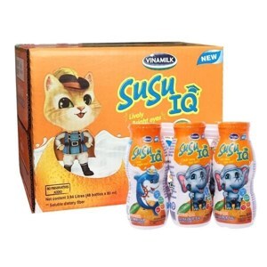 Sữa chua uống Susu IQ hương cam 80ml - thùng 48 chai