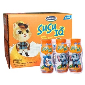 Sữa chua uống Susu IQ hương cam 80ml - thùng 48 chai