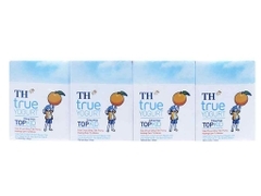 Sữa chua uống TH true Yogurt Topkid hương cam vỉ 4 hộp 110ml