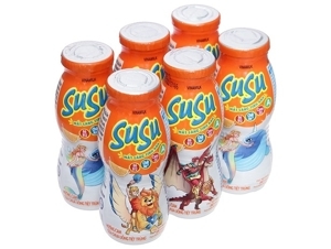 Sữa chua uống Vinamilk Susu hương Cam 80ml (6 chai)