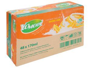 Sữa chua uống Yomost cam 170ml - thùng 48 hộp