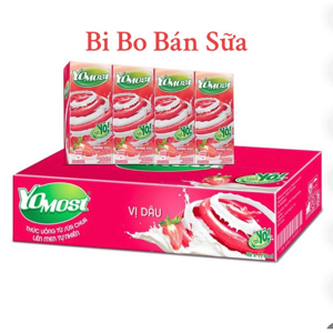 Sữa chua uống Yomost dâu 170ml - thùng 48 hộp