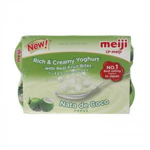 Sữa chua với thạch dừa hiệu Meiji 90g x 4 hộp