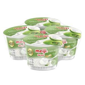 Sữa chua với thạch dừa hiệu Meiji 90g x 4 hộp