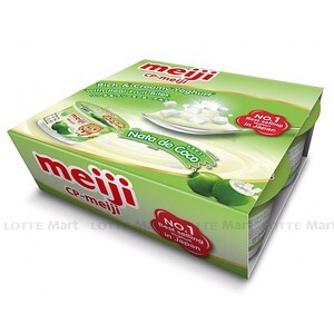 Sữa chua với thạch dừa hiệu Meiji 90g x 4 hộp