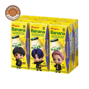Sữa chuối Hàn Quốc Binggrae Banana - Lốc 6 x 200ml