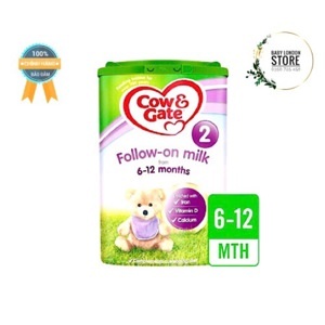 Sữa Cow & Gate Số 2 Follow-On Milk của Anh cho trẻ từ 6 đến 12 tháng hộp 800g