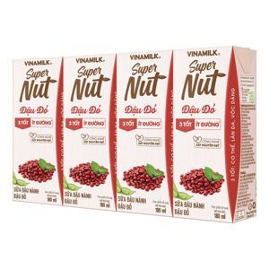 Sữa đậu nành đậu đỏ Vinamilk - hộp 180ml