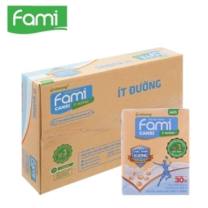 Sữa đậu nành Fami canxi Vinasoy thùng 40 gói x 200ml