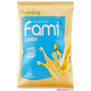 Sữa đậu nành Fami canxi Vinasoy thùng 40 gói x 200ml