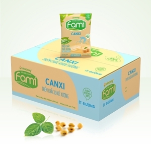 Sữa đậu nành Fami canxi Vinasoy thùng 40 gói x 200ml