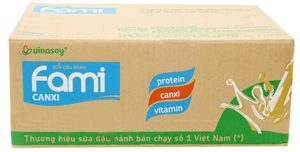 Sữa đậu nành Fami canxi Vinasoy thùng 40 gói x 200ml