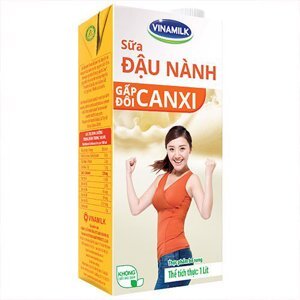 Sữa đậu nành gấp đôi canxi Vinamilk hộp 1L