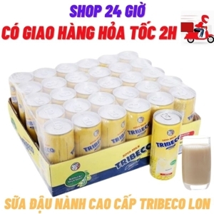 Sữa đậu nành Tribeco 240ml - thùng 30 lon