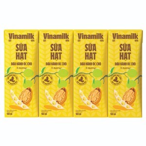 Sữa đậu nành Vinamilk hạt óc chó - Lốc 4 hộp 180ml