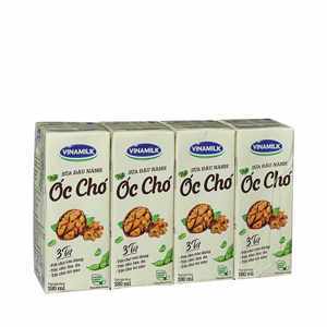 Sữa đậu nành Vinamilk hạt óc chó - Lốc 4 hộp 180ml