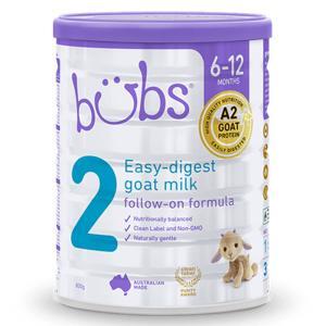 Sữa dê Bubs Úc số 2 800g (6 - 12 tháng)