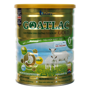 Sữa dê Goatlac Gold 0+ - hộp 800g (dành cho trẻ từ 0 - 12 tháng)