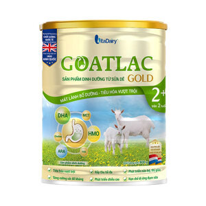 Sữa dê goatlac gold 2+ 800g dành cho trẻ từ 2 tuổi