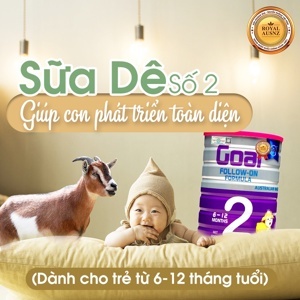 Sữa dê hoàng gia Úc Royal Ausnz Goat Follow-On Formula 2 - Dành cho trẻ từ 6 - 12 tháng tuổi