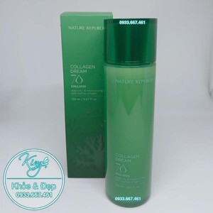 Sữa dưỡng căng mịn da Nature Republic Collagen Dream 70 Emulsion 150ml