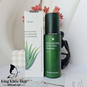 Sữa dưỡng da Nature Republic Real Squeeze Aloe Vera Emulsion 125ml