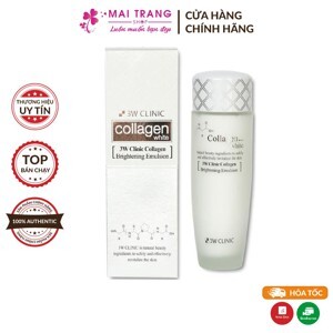 Sữa dưỡng làm sáng da 3W Clinic Collagen Brightening Emulsion 150ml