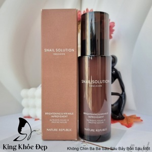 Sữa dưỡng Snail solution homme emulsion Nature Republic