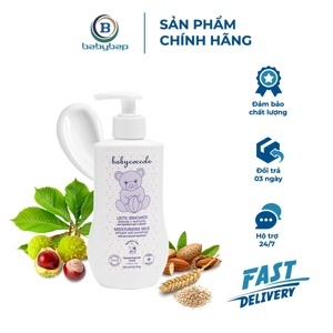 Sữa dưỡng thể chiết xuất hạnh nhân Babycoccole 250ml 0M+